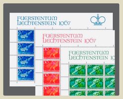 🇱🇮 1967 SÉRIE 1er jour « LÉGENDES LIECHTENST.« (LBK 70.00)